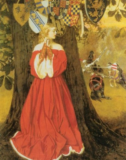 Sir Lancelot erschlägt den niederträchtigen Ritter Sir Tarquin (Sir Tericam)