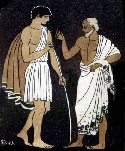 Telemachos und Mentor