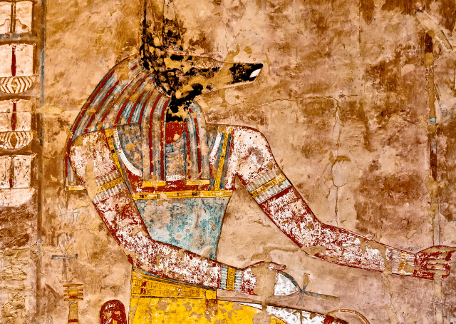 Ägyptischer Gott der Mumifizierung und Einbalsamierung Anubis