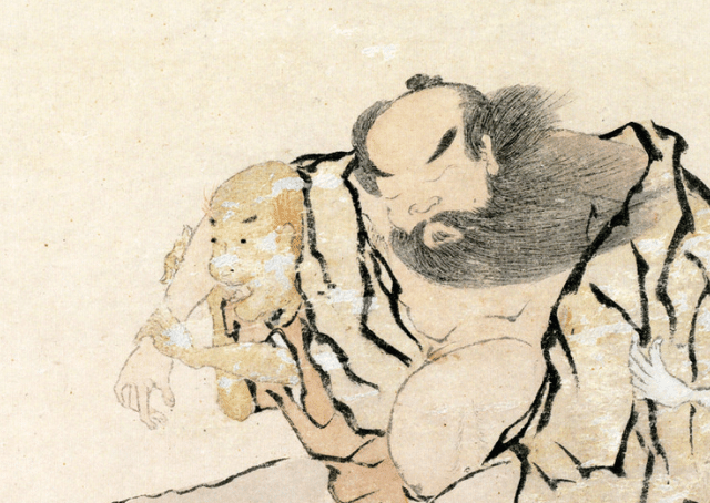 Gesicht von Zhong Kui