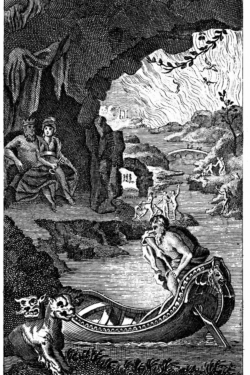Hades auf seinem Thron