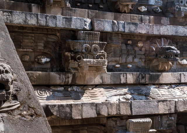 Kopf des aztekischen Regengottes Tlaloc