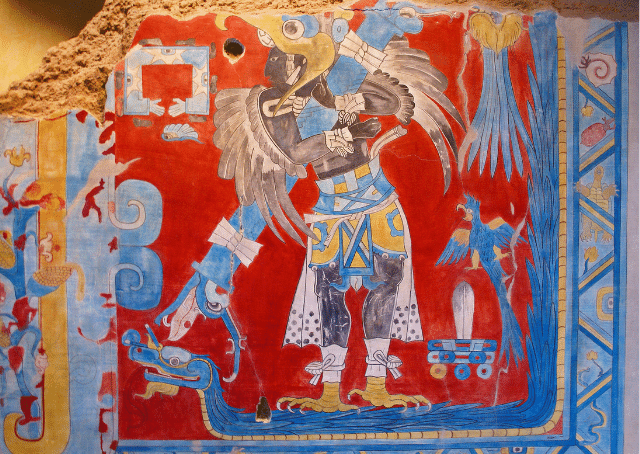 Bild von Xolotl, aztekischer Gott des Blitzes