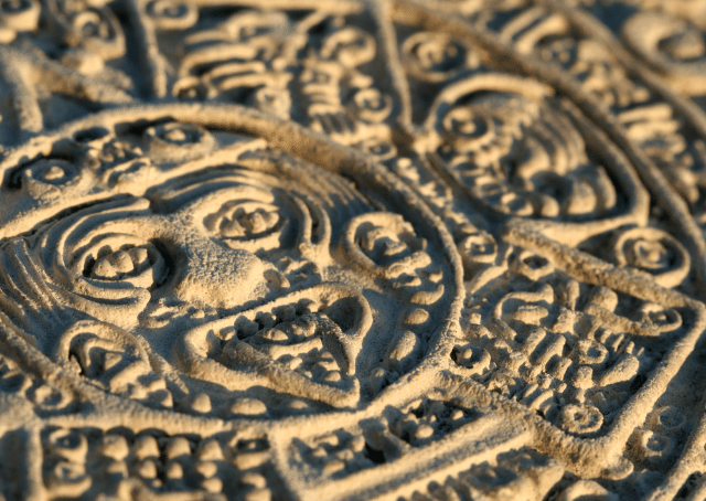 Statue von Ometeotl, dem höchsten aztekischen Gott der Dualität