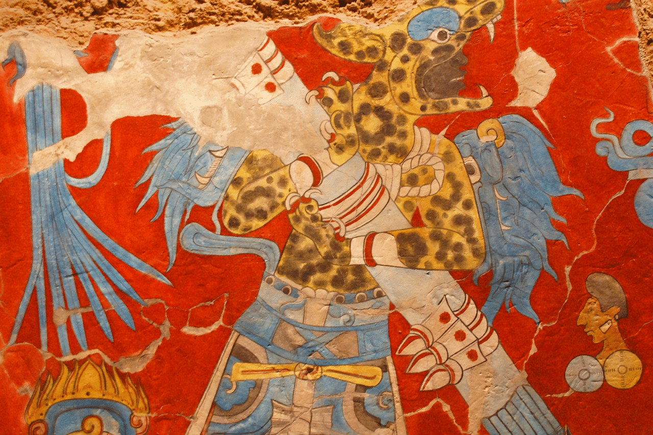 Xolotl, aztekischer Gott des Blitzes