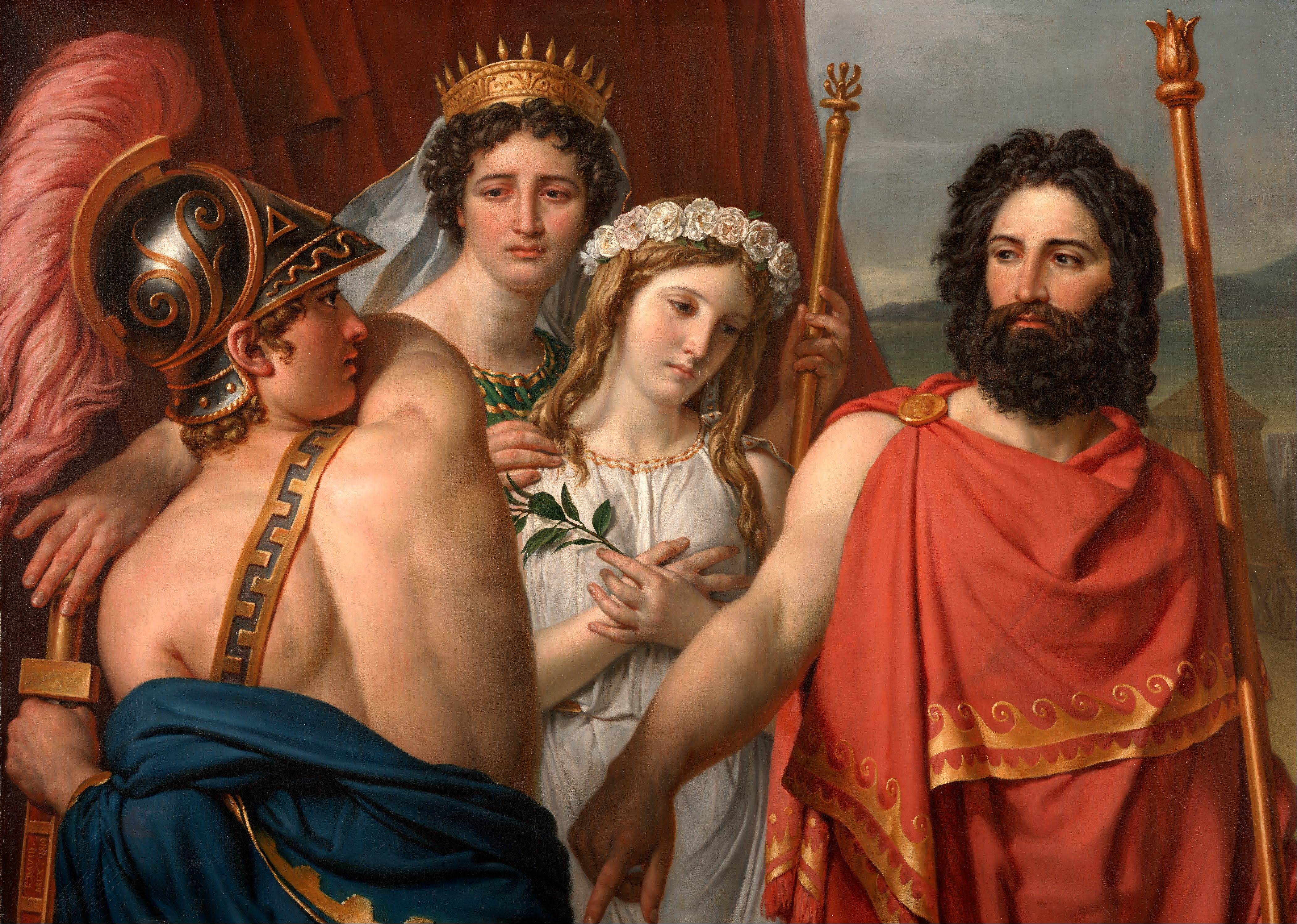 Der Zorn des Achilleus von Jacques-Louis David