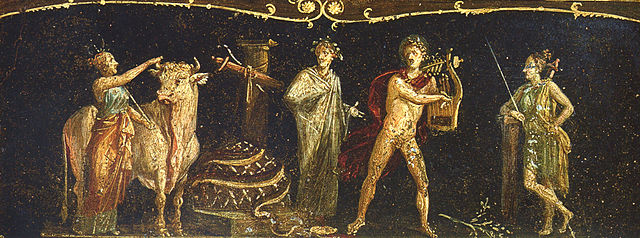 Iphigenie-Fresko aus der Casa dei Vettii in Pompeji