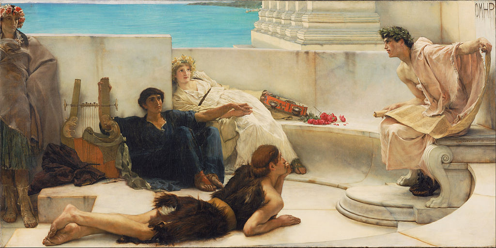 Alma Tadema Homer-Lesung