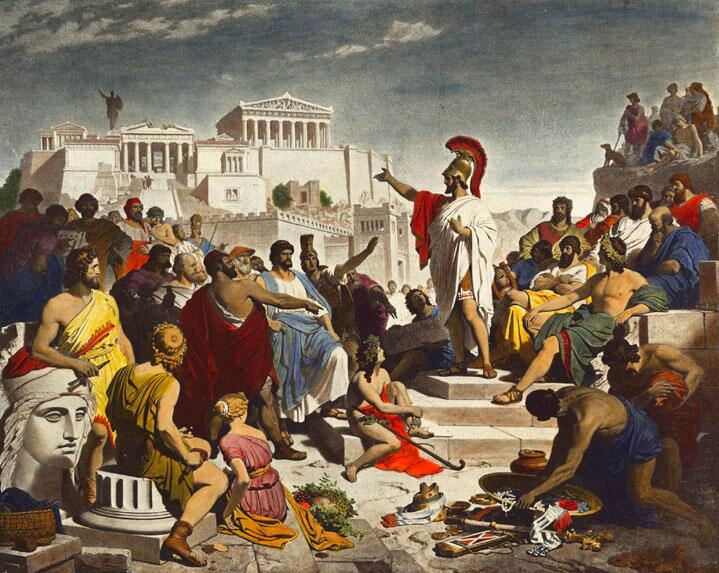 Gemälde der athenischen Demokratie