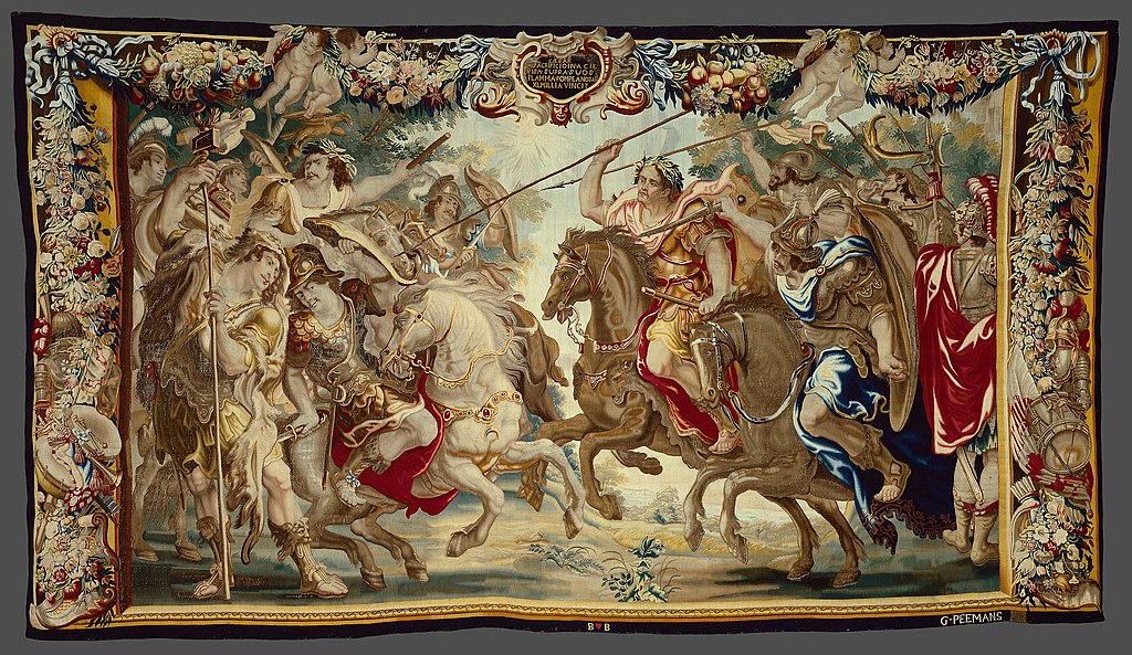 Caesar besiegt die Truppen des Pompeius