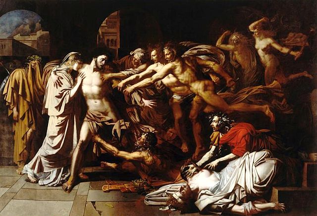 Szene aus Euripides' Orestes