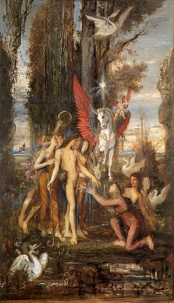 Hesiod und die Musen von Gustave Moreau