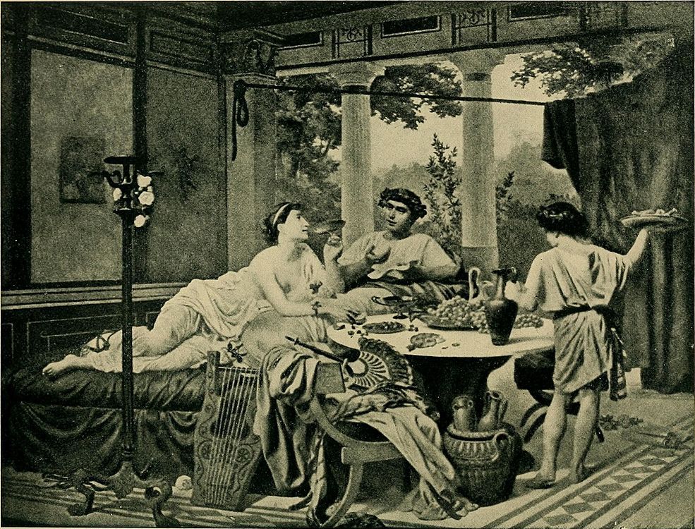 Horaz in Tibur, Gemälde von Auguste Leloir