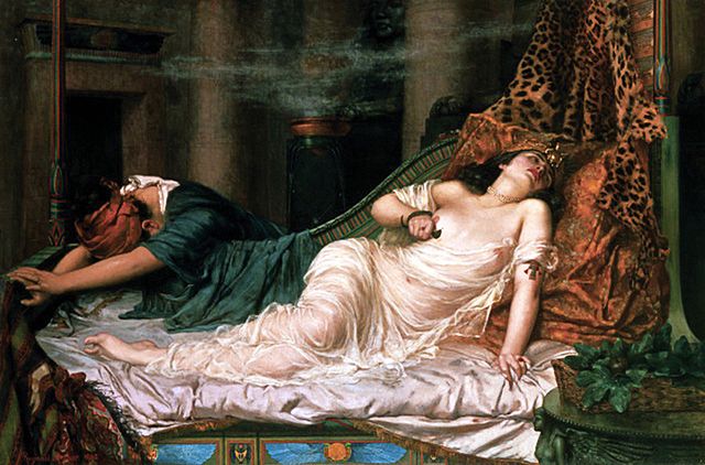 Gemälde vom Tod der Kleopatra