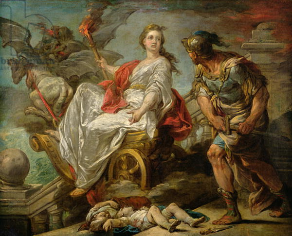 Jason und Medea von Charles André van Loo - Darstellung einer Szene aus Euripides' berühmter Tragödie