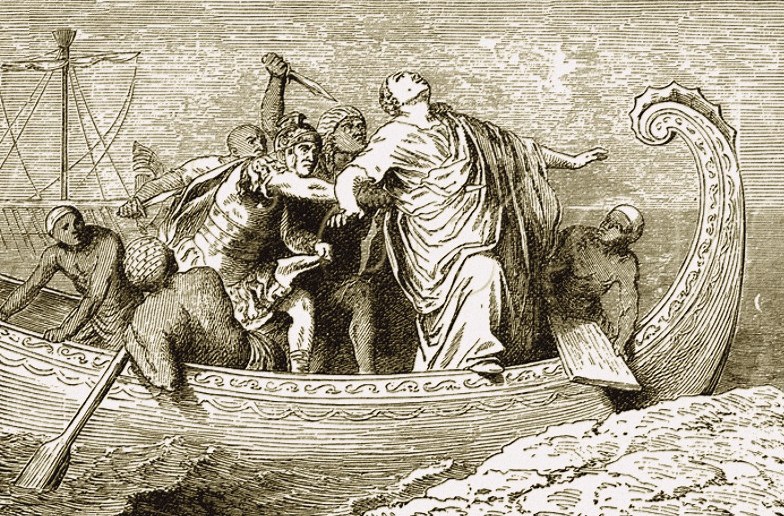Pompeius wird in Ägypten ermordet