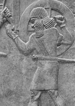Ancient Sumerian stone carving