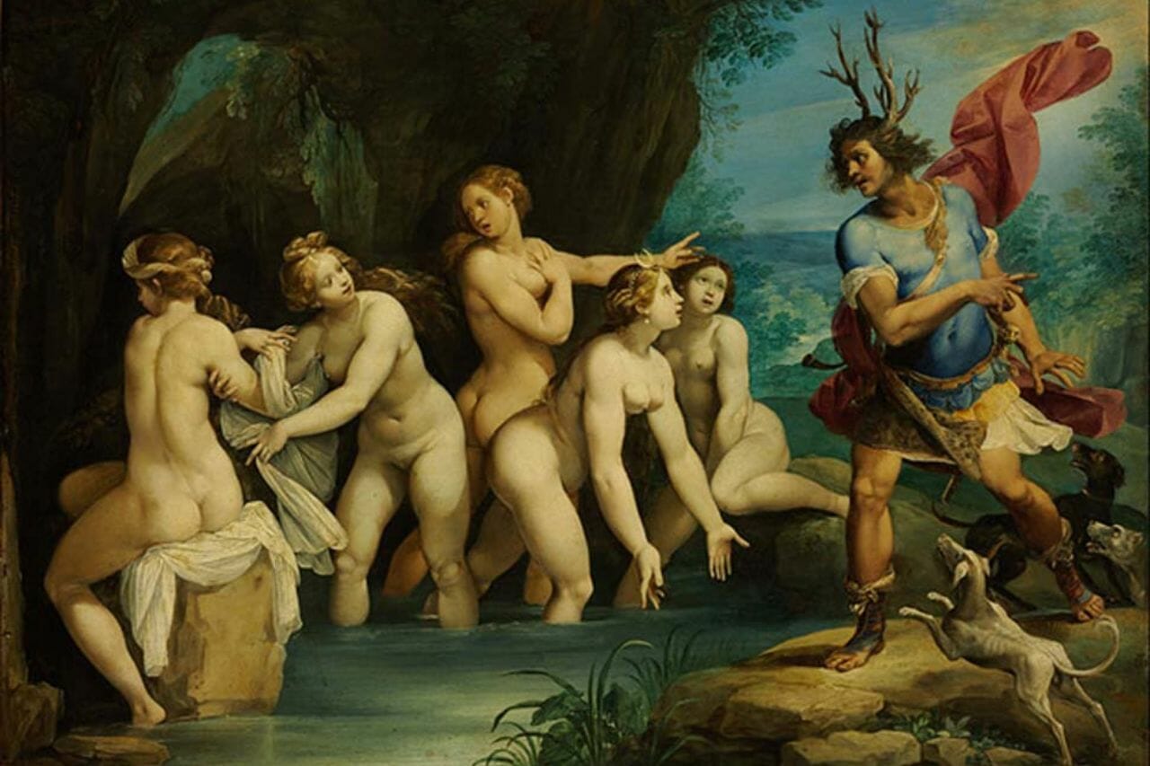 Artemis and Actaeon in Greek mythology