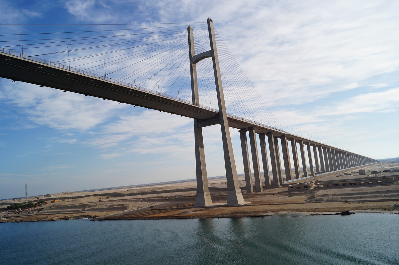 Brücke über den Suezkanal