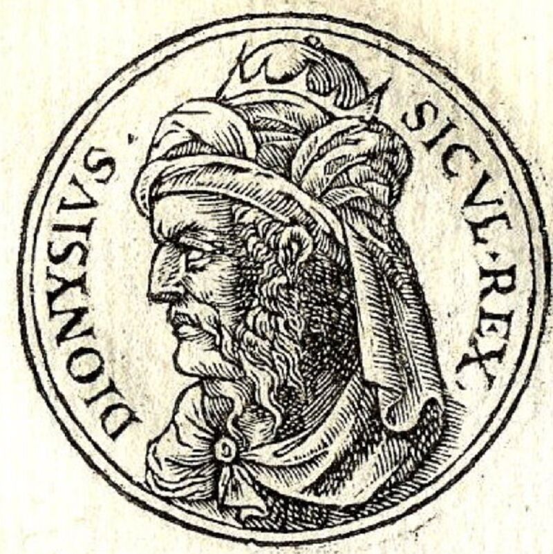coin of Dionysius I of Syracuse, Guillaume Rouille, 1553