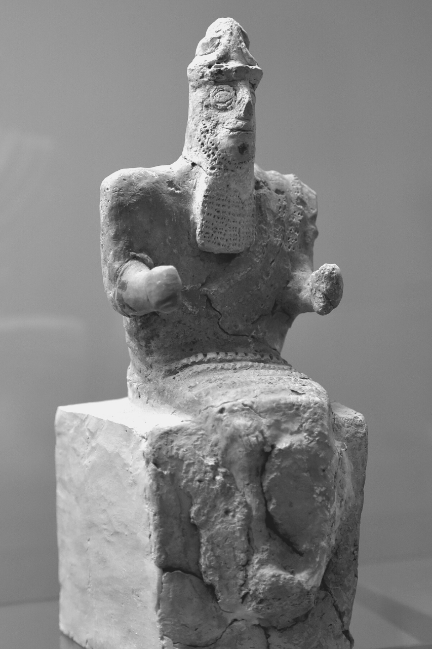 Enlil on his throne sculpture