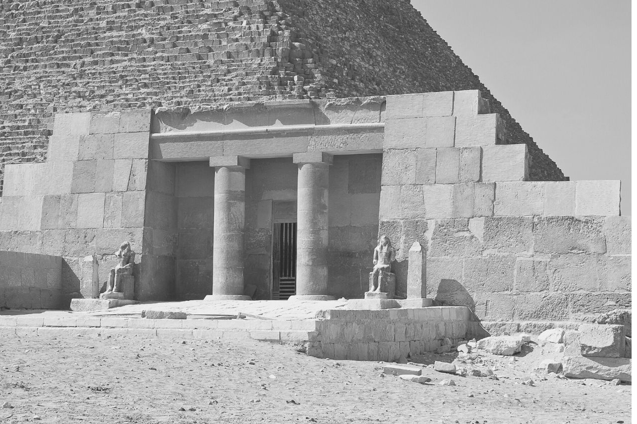 Fragment der Südseite der Menkaure-Pyramide