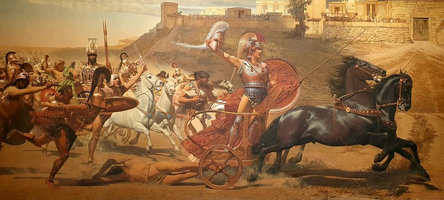 The Trojan War, depicting the key difference between the Odyssey and the Iliad
