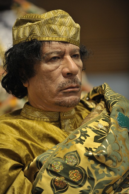 Libyan dictator Muammar al Gaddafi