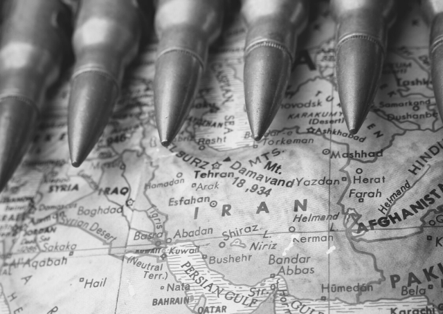 Karte des Iran und Irak