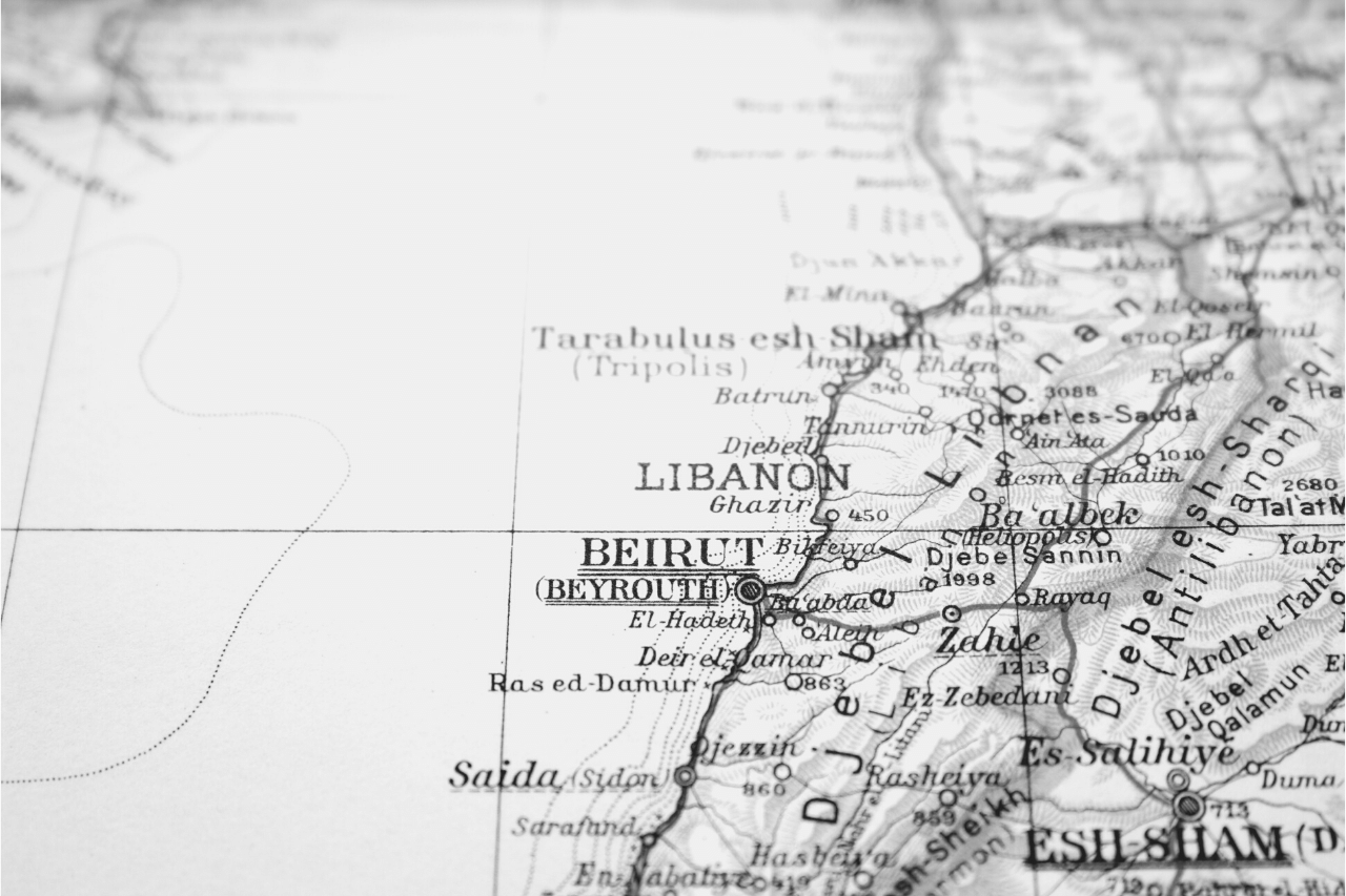 Map of Lebanon