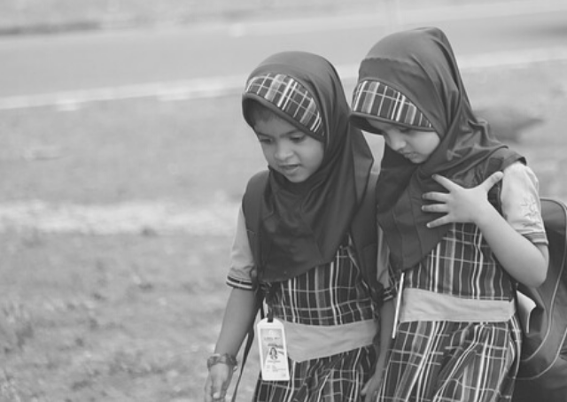 Muslimische Kinder in Jordaniens öffentlicher Schule