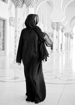 Muslim woman in abaya