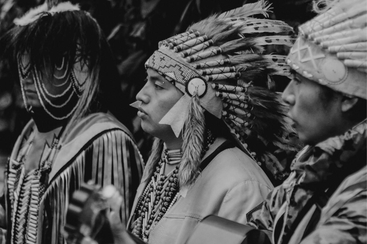 Native Americans facial hair