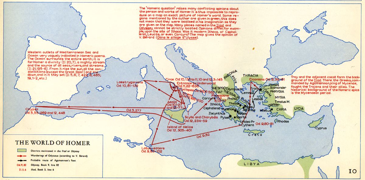 Die wahre Route der Odyssee