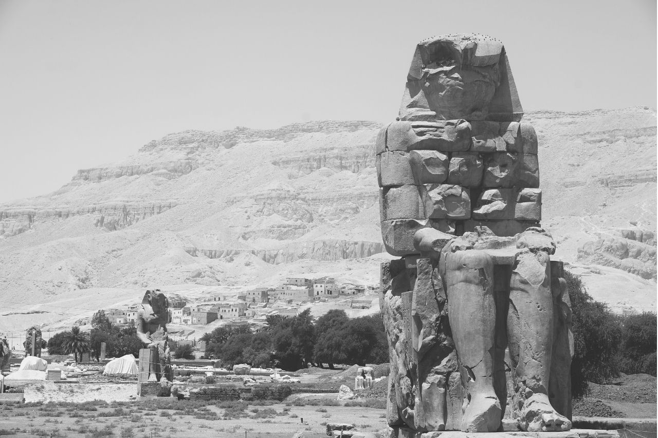 Pharaoh sculpture