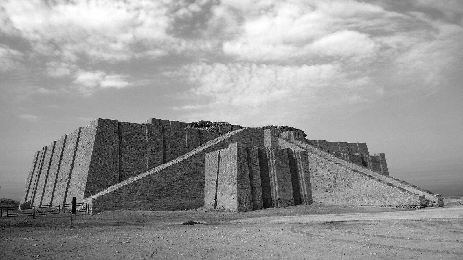 Restored ziggurat in ancient Ur