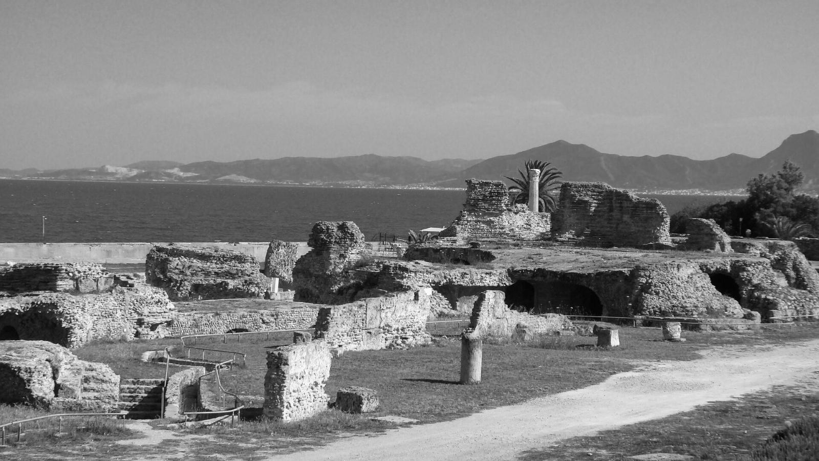 Ruins of Phoenician harbor of Carthage