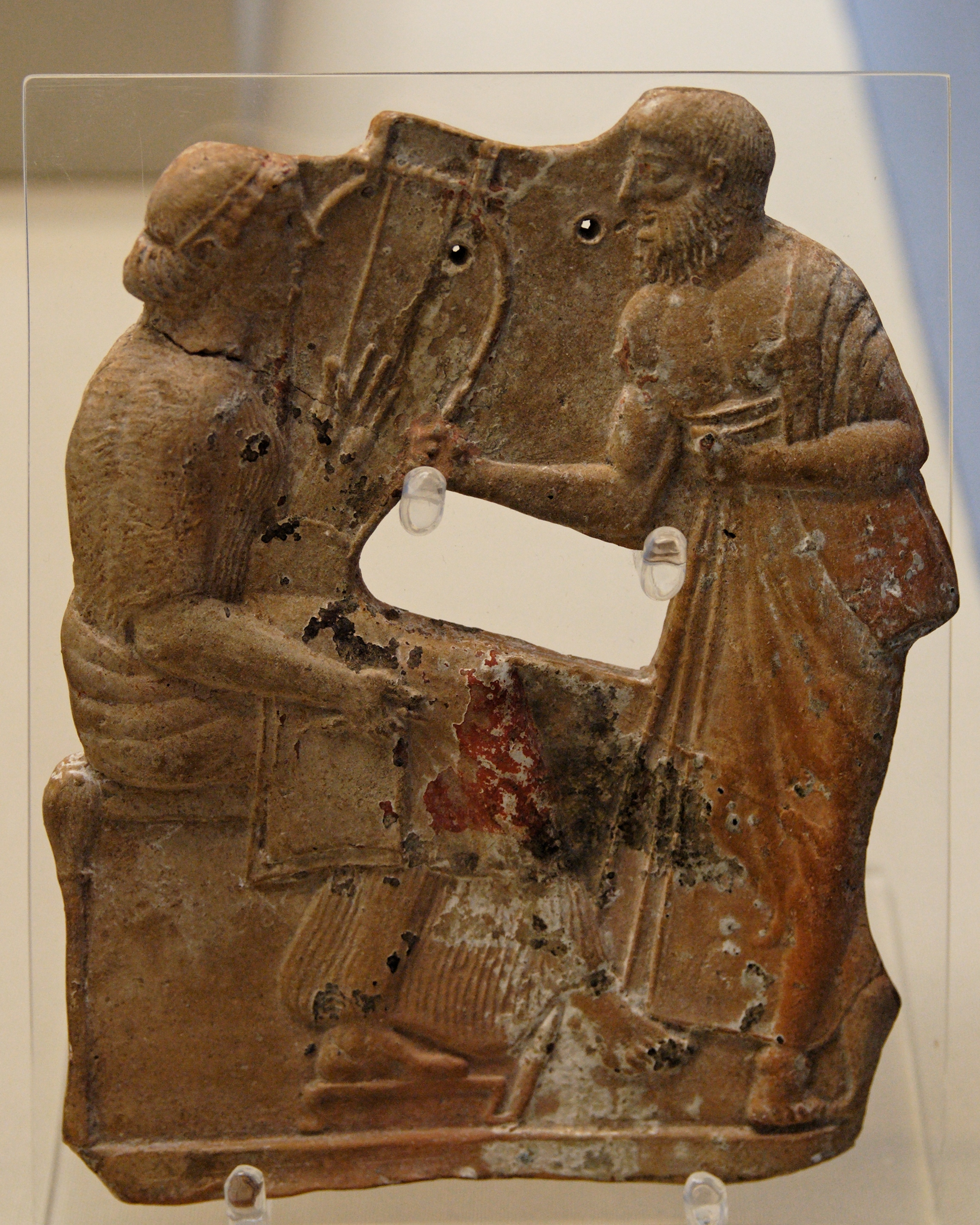 Alcaeus and Sappho, ancient Greek vase painting