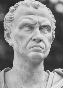 Sculpture of the Roman Emperor Julius Caesar