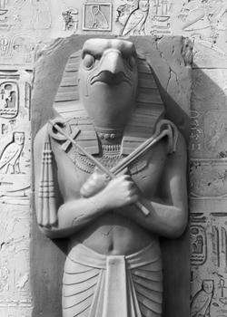 Statue of Ra sun god