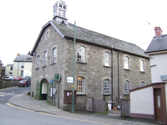 Das Rathaus von Talgarth, dessen Name möglicherweise den von Garth Madrun bewahrt, dem Gebiet, das zum Königreich Brycheiniog wurde. Foto von Jonathan Billinger