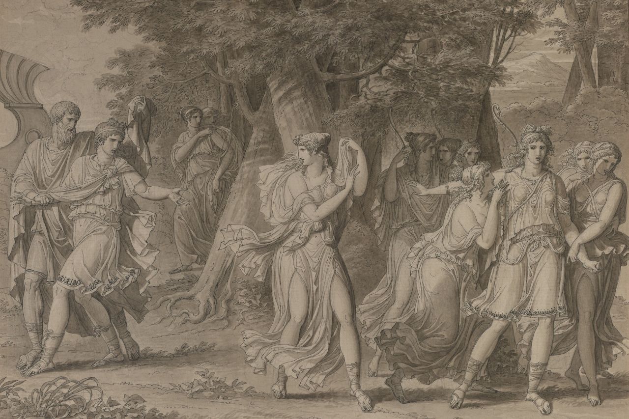 Telemachus Urged by Mentor Leaving the Island of Calypso